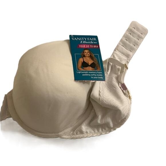 Vanity Fair‎ White Bra 78165, Size 40D - Picture 4 of 5
